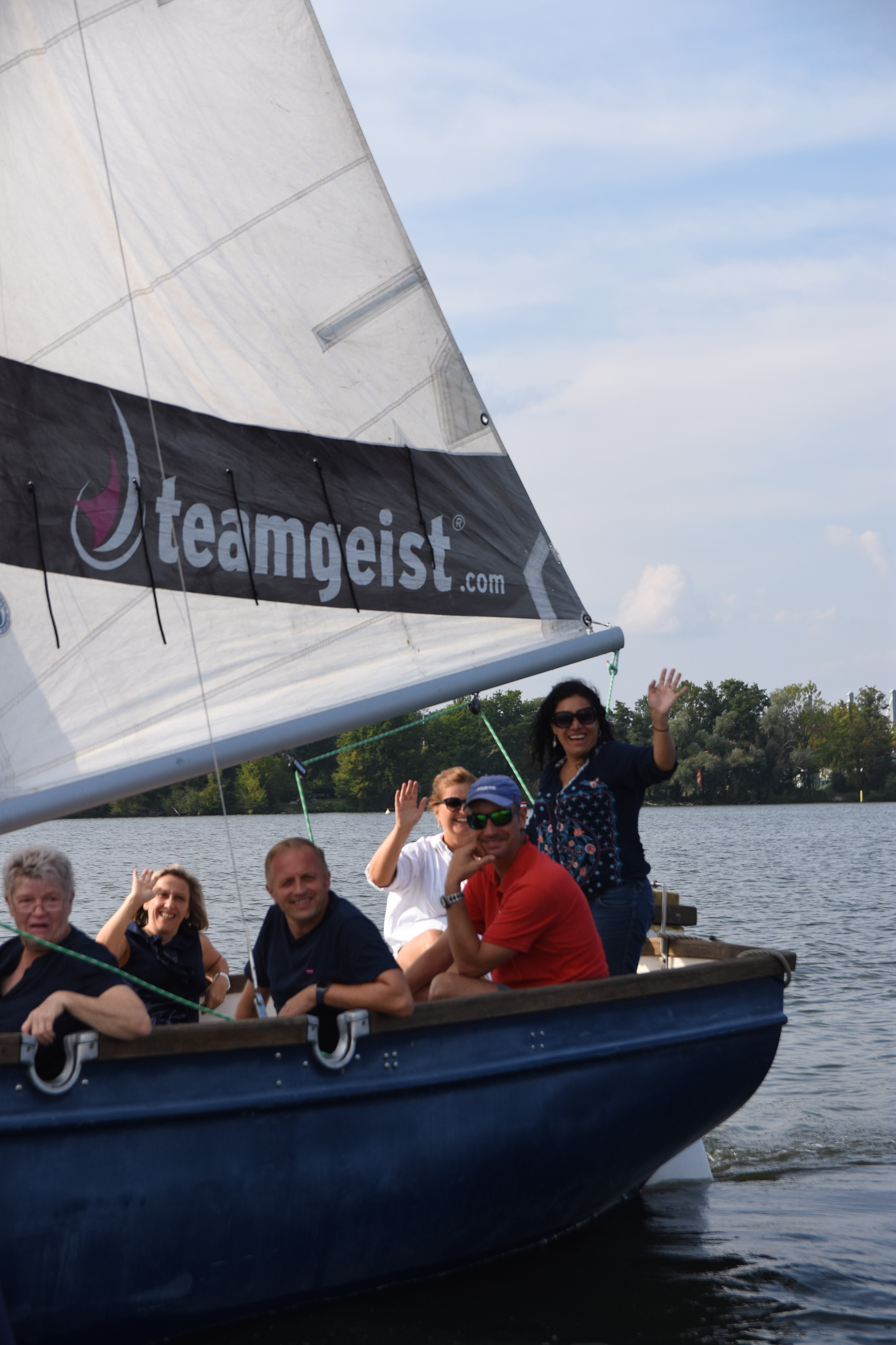 Menschen auf einem Boot