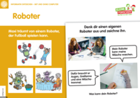 Thumbnail für pädagogische Materialien: Kinderkarten "Informatik entdecken - mit und ohne Computer"