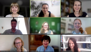 A Zoom conference with eleven peer members