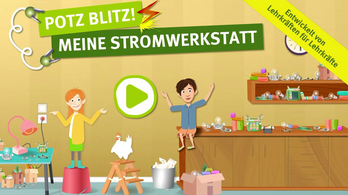 Video: "Potz Blitz! Meine Stromwerkstatt" – neue Lern-App für den Unterricht Klasse 3/4 (Trailer)